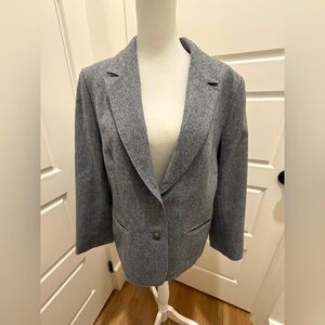 Pendleton. Vintage Wool Blazer. Charcoal. Size Medium.